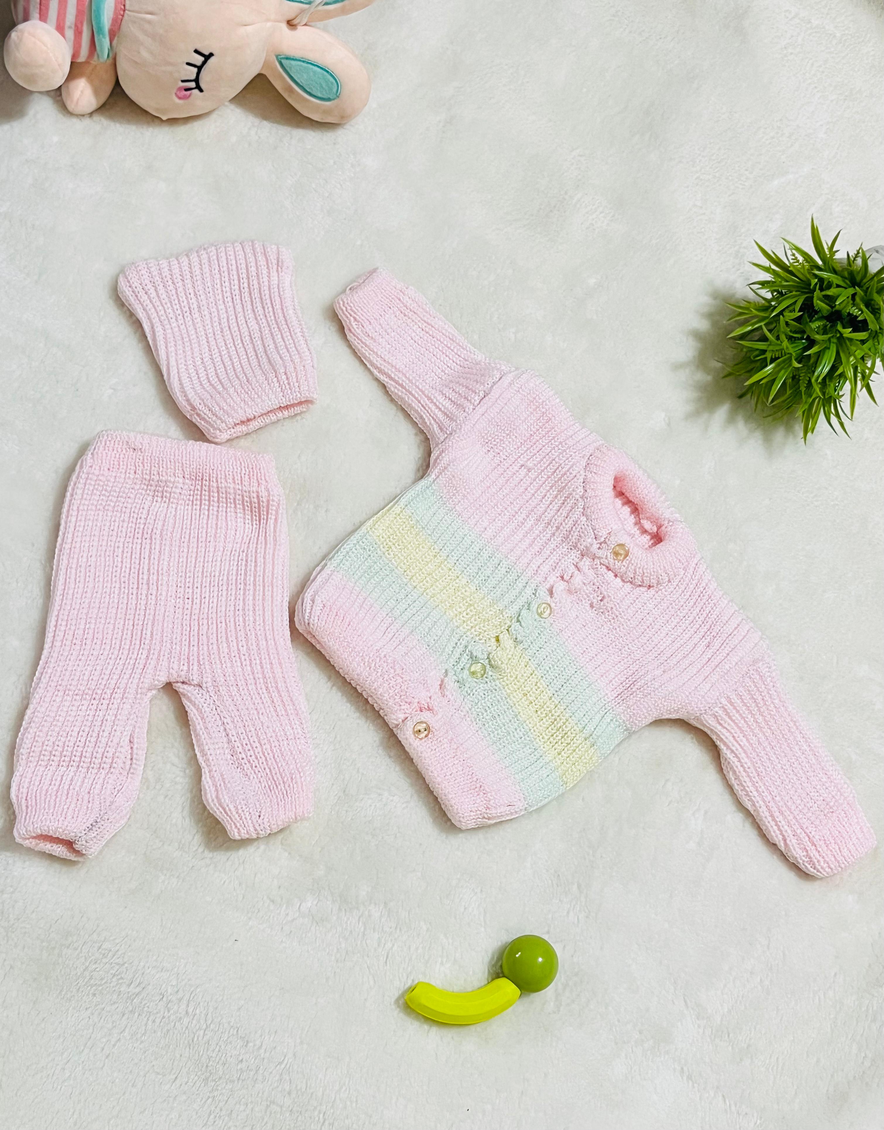 3 pieces Baby knitted suit