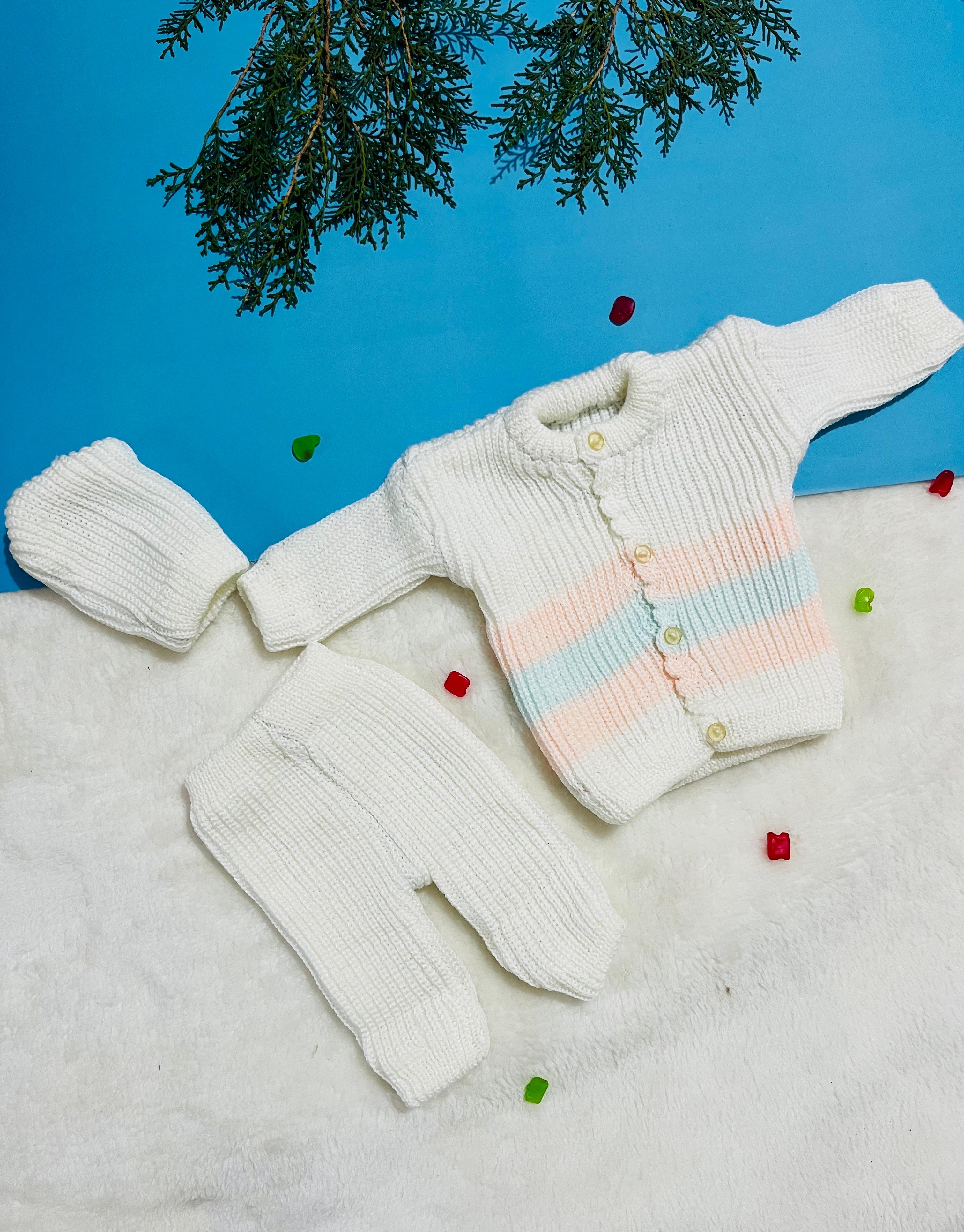 3 pieces Baby knitted suit