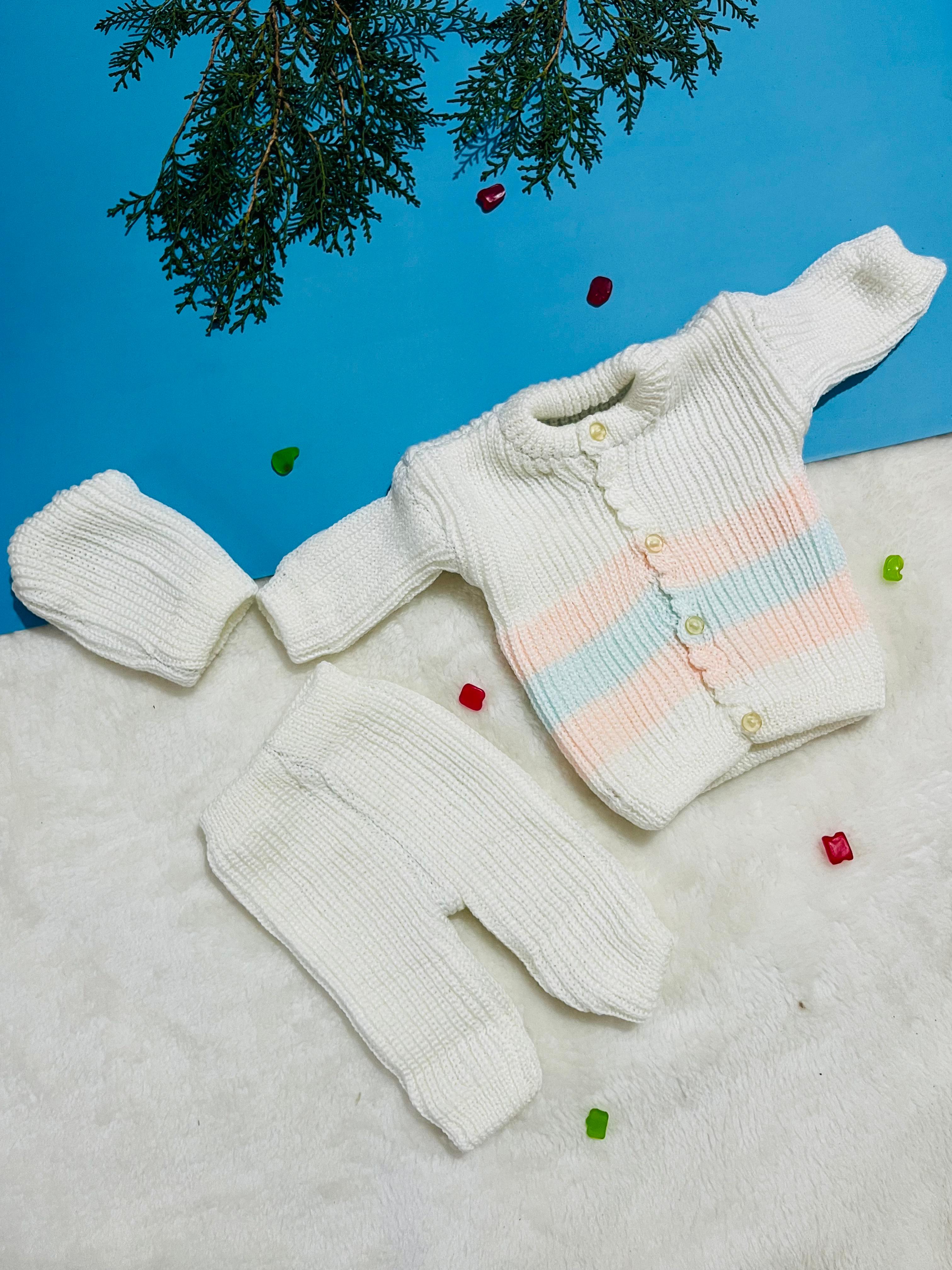 3 pieces Baby knitted suit